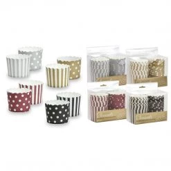Hanna K Premium Heavy Weight Paper Assorted Baking Cups 2.25