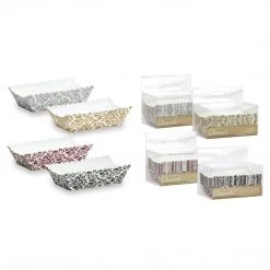 Hanna K Baking Cups Mini Loaf Premium Heavyweight Paper Baking Pans 12CT