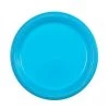 Party Dimensions SALE Island Blue Round Plastic Plate 7" 15 Count