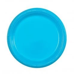Hanna K Signature SALE Hanna K. Signature Plastic Plates Island Blue 7" 50 Count Clearance Sale
