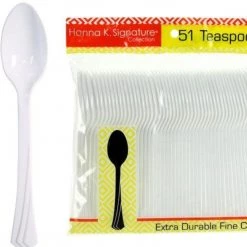 Hanna K Signature Hanna K. Signature Heavyweight Pearl Plastic Teaspoon