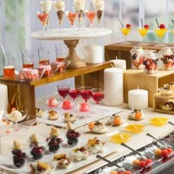 Mini Entertainers Lillian Tablesettings Mini Plastic Flared Triangle Clear Cup