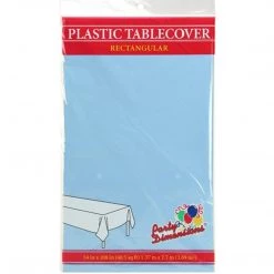 Party Dimensions Tablecloths & Placemats Tablecover Plastic Light Blue Rectangular 54'' X 108''