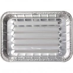 Nicole Collection Disposable Aluminum Large Broiler Foil Pan 13 X 9.63 X 1.33