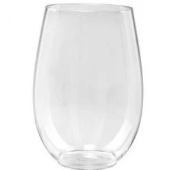 Elegant Cups Lillian Tablesettings Plastic Wine Glasses Stemless Shooter 16 Oz