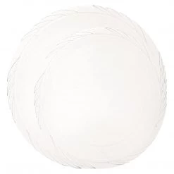 Blue Sky Lightweight Plastic Plates Frosty Clear 6"