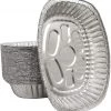 Nicole Collection Disposable Aluminum Large Oval Roaster 17.67" X 14.44" X 3.13"