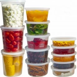 OnlyOneStopShop Heavy Duty Deli Food Storage Containers With Lids 16 OZ Deli Storage Containers