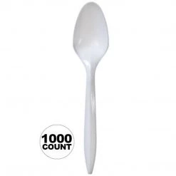 Nicole Collection Plastic Cutlery Nicole Home Collection Medium Weight Teaspoon White