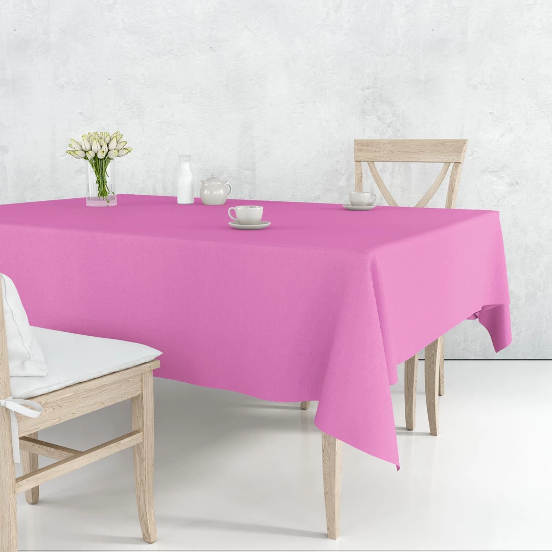 Party Dimensions TableCloth Plastic Disposable Round Hot Pink 84'' Tablecloths & Placemats 2 Party Dimensions TableCloth Plastic Disposable Round Hot Pink 84'' Tablecloths & Placemats