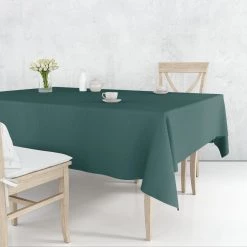 Party Dimensions Tablecloths & Placemats Tablecover Plastic Hunter Green Rectangular 54'' X 108''