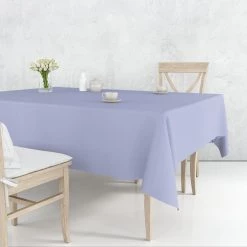 Party Dimensions TableCloth Plastic Disposable Round Lavender 84''