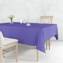 Party Dimensions Tablecloths & Placemats Tablecover Plastic Purple Rectangular 54'' X 108''