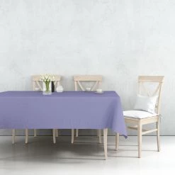 Nicole Fantini Collection Disposable Plastic Premium Tablecloth Heavyweight Rectangle Hydrangea 54" X 108" 5 Nicole Fantini Collection Disposable Plastic Premium Tablecloth Heavyweight Rectangle Hydrangea 54