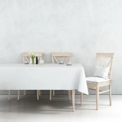 Nicole Fantini Collection Disposable Plastic Premium Tablecloth Heavyweight Rectangle White Lace 54" X 108" 5 Nicole Fantini Collection Disposable Plastic Premium Tablecloth Heavyweight Rectangle White Lace 54