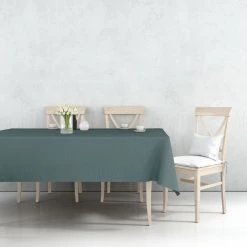 Nicole Fantini Collection Disposable Plastic Premium Tablecloth Heavyweight Rectangle Hunter Green 54" X 108" Tablecloths & Placemats 5 Nicole Fantini Collection Disposable Plastic Premium Tablecloth Heavyweight Rectangle Hunter Green 54