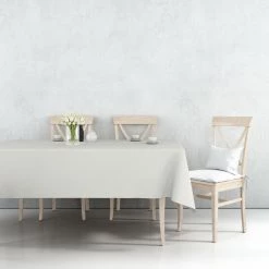 Party Dimensions Tablecover Plastic Clear Rectangular 54'' X 108'' 5 Party Dimensions Tablecover Plastic Clear Rectangular 54'' X 108''