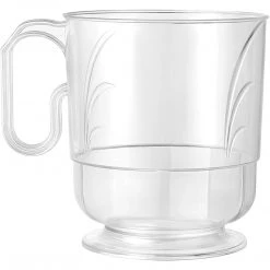 Lillian Mug 8 Oz Elegance Clear Coffee