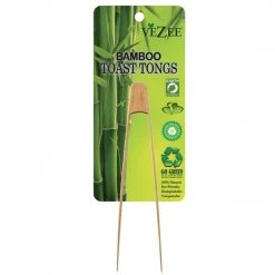 Nicole Fantini Collection Vezee Bamboo Toast Tongs 12"