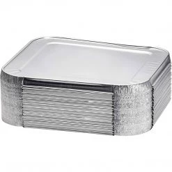 Nicole Collection Disposable Aluminum 1/2 Size LID For 9x13 Regular, Heavy And Extra Heavy Weight Pans 6 Nicole Collection Disposable Aluminum 1/2 Size LID For 9x13 Regular, Heavy And Extra Heavy Weight Pans