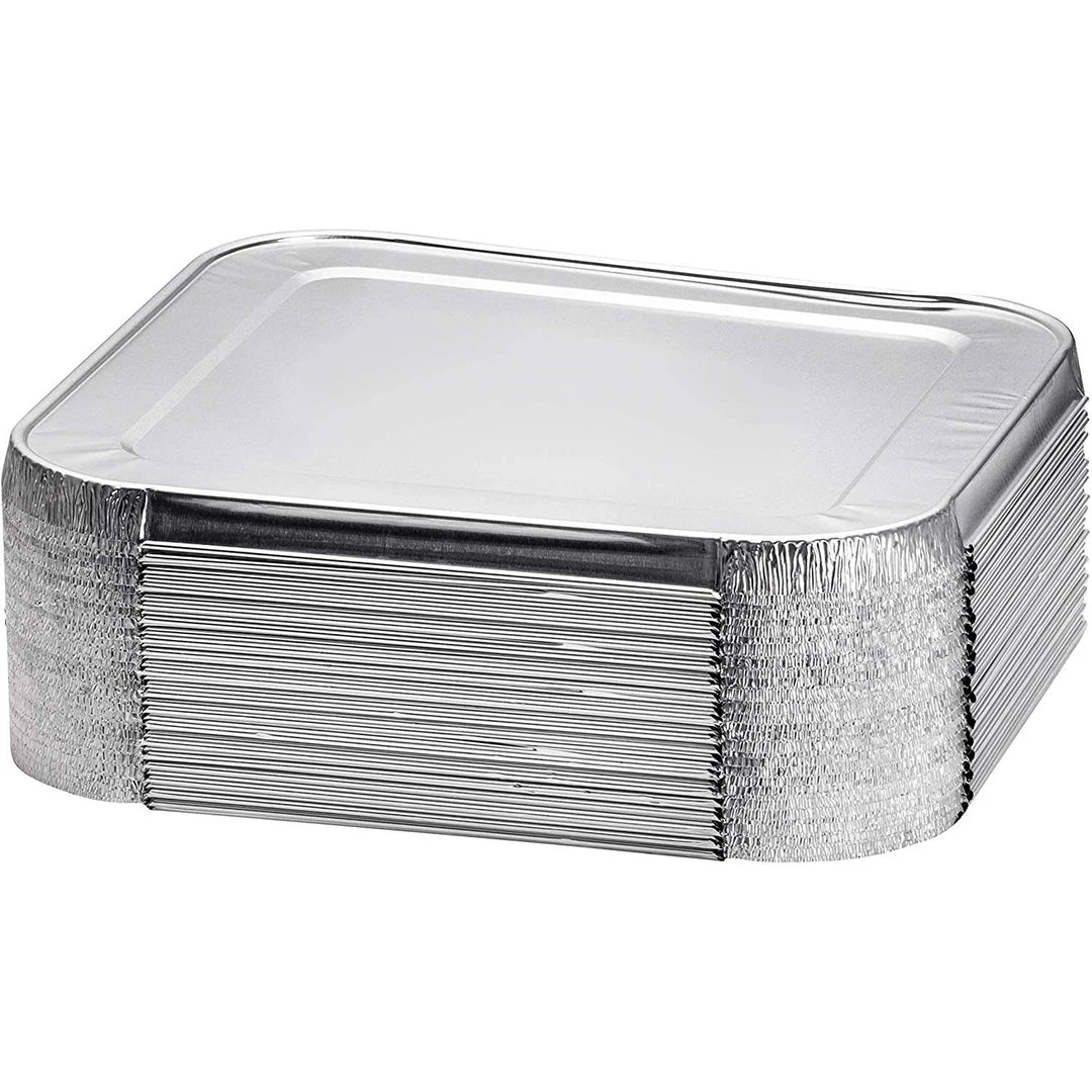Nicole Collection Disposable Aluminum 1/2 Size LID For 9x13 Regular, Heavy And Extra Heavy Weight Pans 3 Nicole Collection Disposable Aluminum 1/2 Size LID For 9x13 Regular, Heavy And Extra Heavy Weight Pans